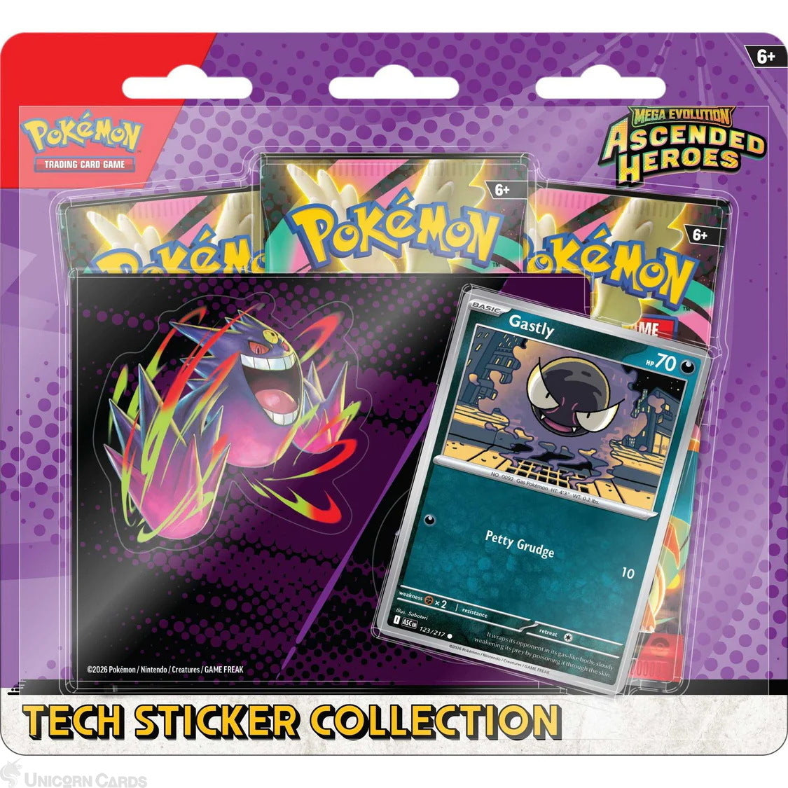 Ascended Heroes Tech Sticker Collection Gastly Promo