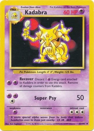 Kadabra - Base Set 32/102