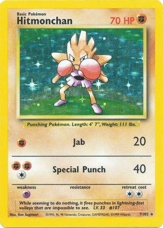 Hitmonchan Holo- Base Set 71/102