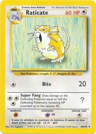 Raticate - Base Set 40/102