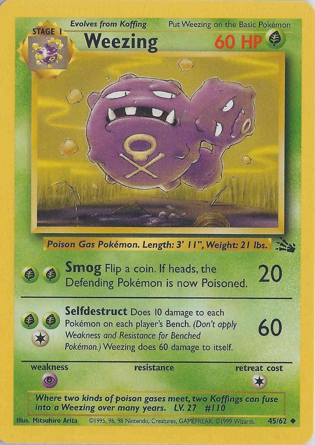 Weezing - Fossil 45/62