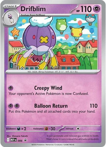 Drifblim – MEP Mega Evolution Promo Holo 006