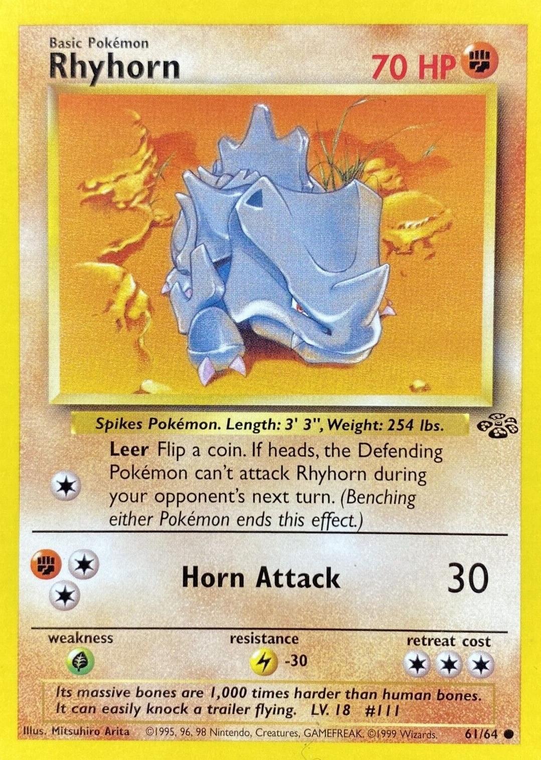 Rhyhorn - Pokémon Jungle 61/64