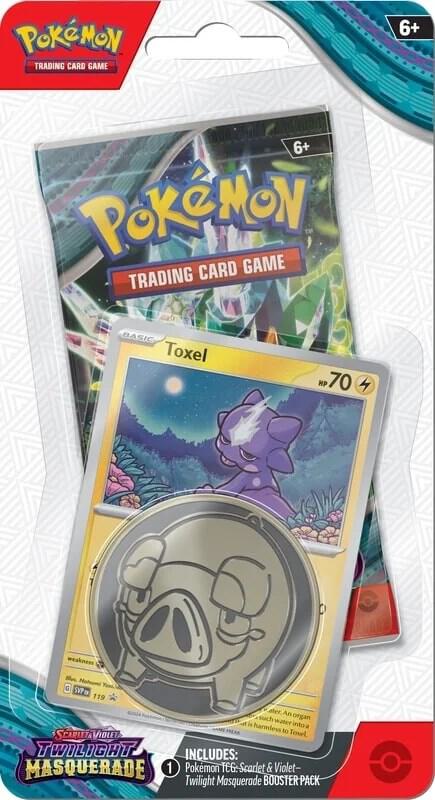 Pokémon TCG: Scarlet & Violet – Twilight Masquerade Checklane Blister (Toxel)