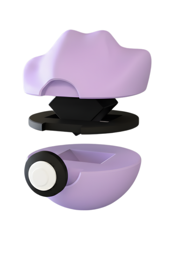 Ditto Pokeball 3D Figür