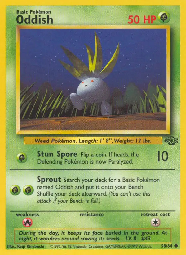 Oddish - Pokémon Jungle 58/64