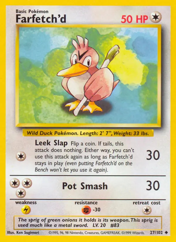 Farfetch'd - Base Set 27/102