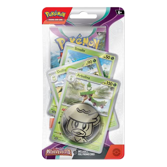 Pokémon - Paldea Evolved Premium Checklane Blister - Arboliva